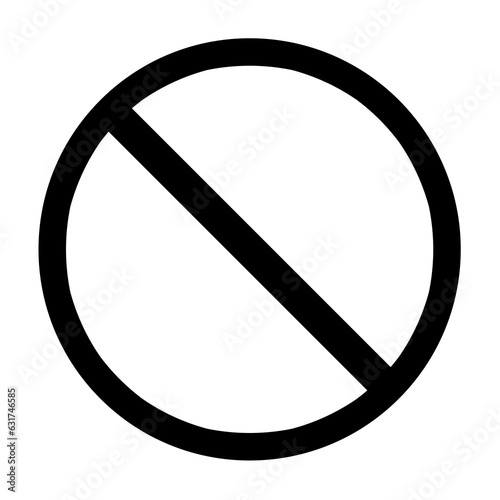 Slika na platnu black no sign png