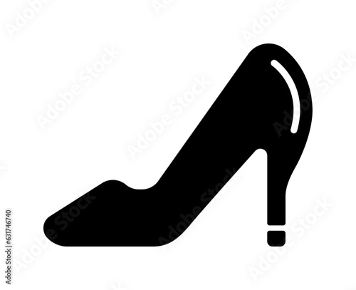 High heel , woman's shoe vector icon illustration