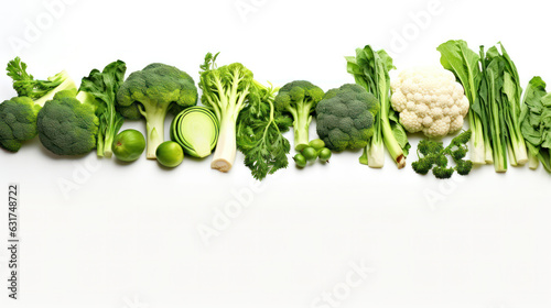 Healthy eating background. Food photography different fruits and vegetables isolated white background. Copy space.