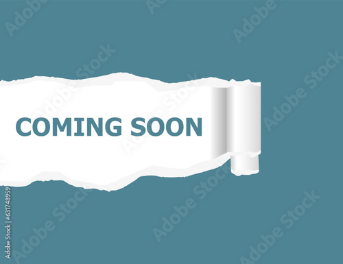 Coming soon logo. Vector illustration.