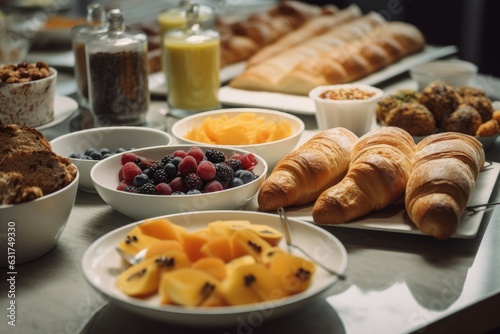 Hotel breakfast european. Generate Ai