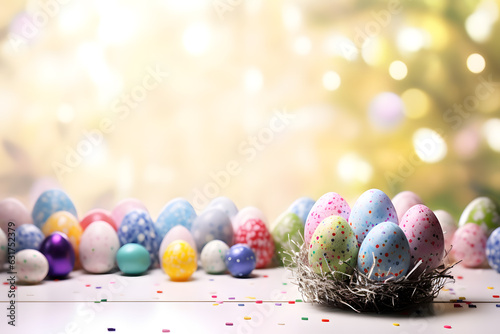 Joyful Easter Bunny Scenery - Generative AI