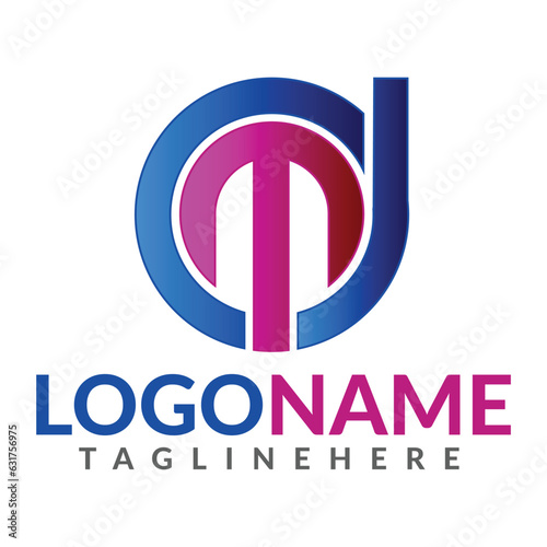 Free Download Logo dm letter company name design - GFXLoad