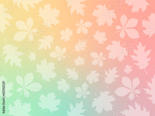 Background with abstract leaves