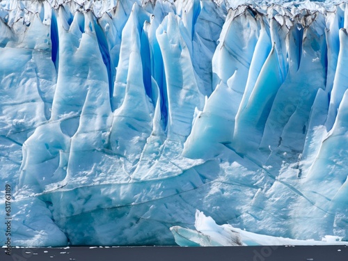 shelf ice from a melting glacier