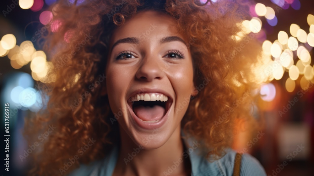 Shocked happy beautiful woman Shocked happy beautiful woman