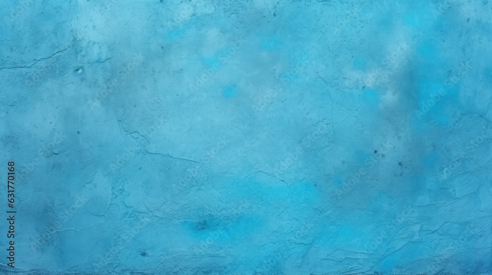 Blue concrete stone texture for background in summer wallpaper. Cement and sand wall of tone vintage. Concrete abstract wall of light cyan color