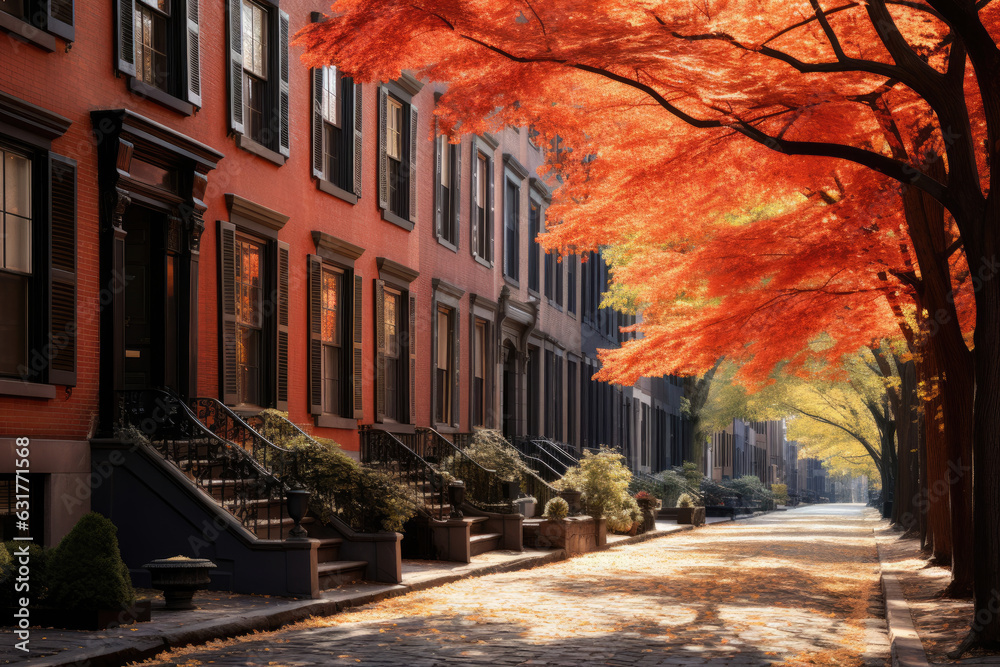 Fototapeta premium autumn in the city