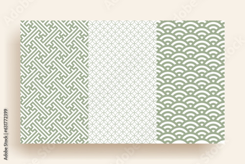 Korean traditional pattern design elements