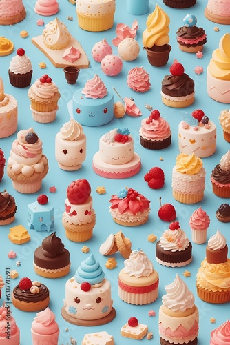 Vector illustration of a seamless floral pattern with cute birds in spring for Wedding, anniversary, birthday and party. Design for banner, poster, card, invitation and scrapbook