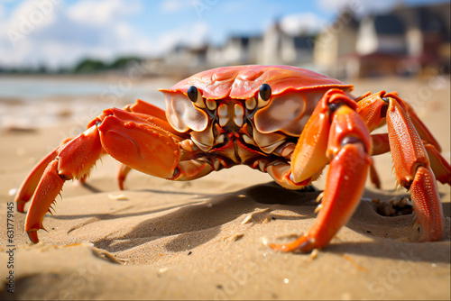 Crab on the beach, Generative Ai