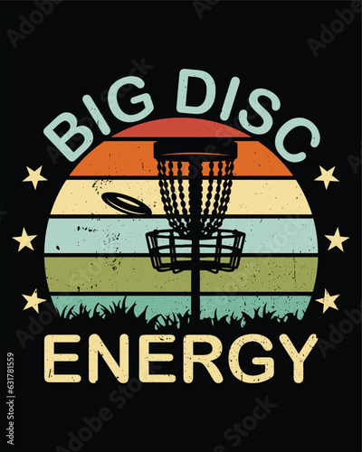 Disc Golf Designs, Disc Golf T-shirt vector, Typography T-shirt Design, golf player and vintage retro sunset funny disc golf t-shirt design