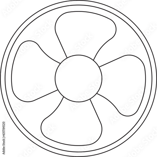 Fan air conditioner outline