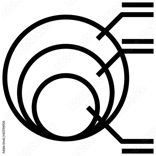 STACKED VEN line icon,linear,outline,graphic,illustration