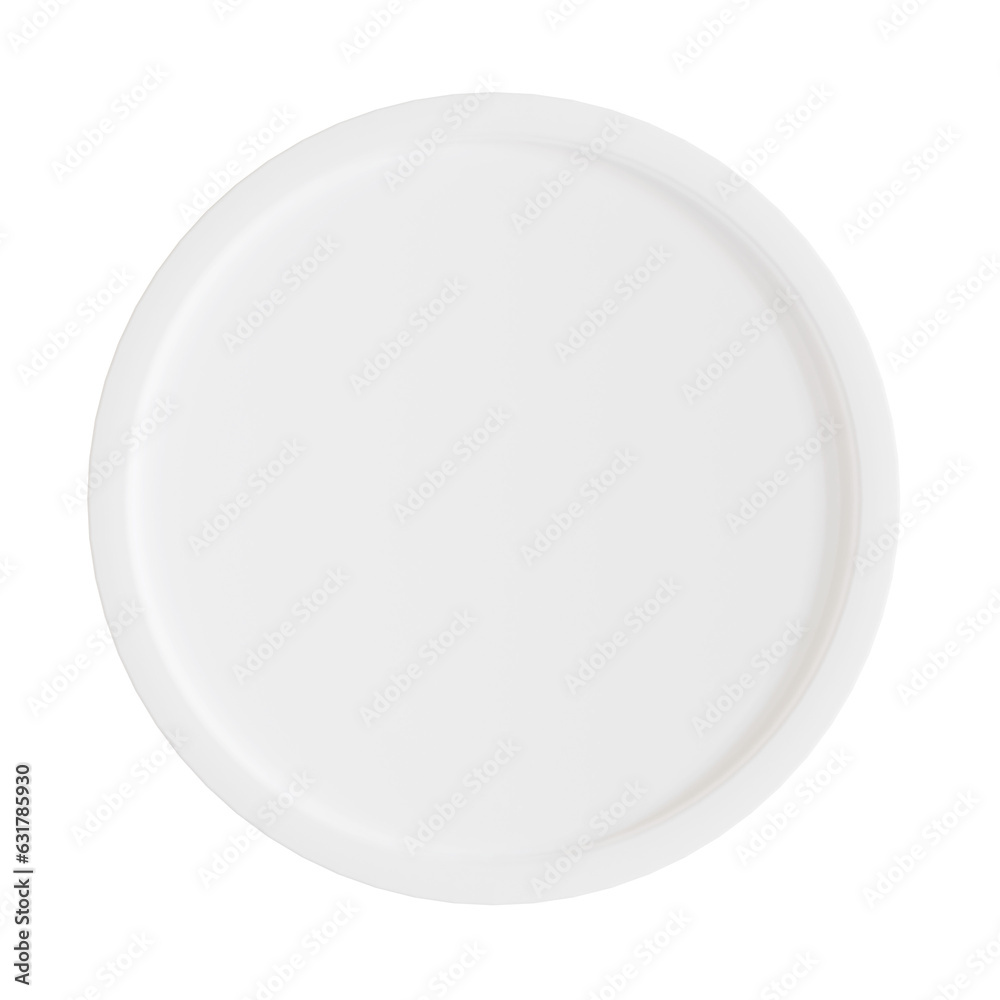 3D White Button Round Circle. Cut Out. 3D White Button Round Circle. Cut Out.
