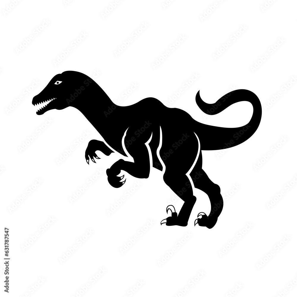 Naklejka premium dinosaurs vector icon