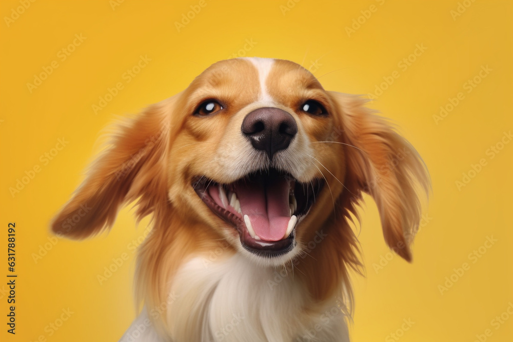 Happy dog portrait, Pet grooming services, Pet care magazines