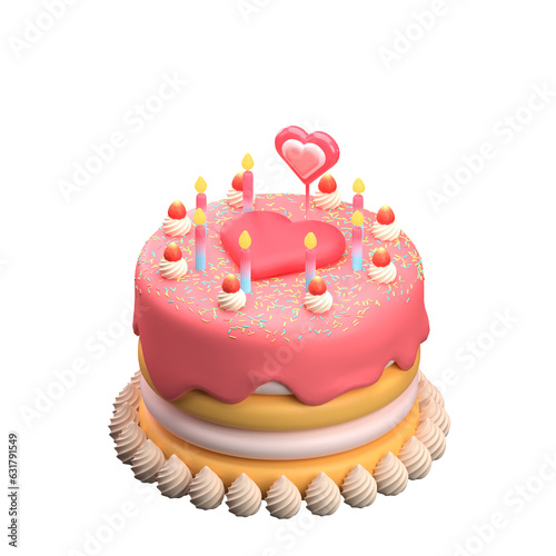 birthday cake with candles