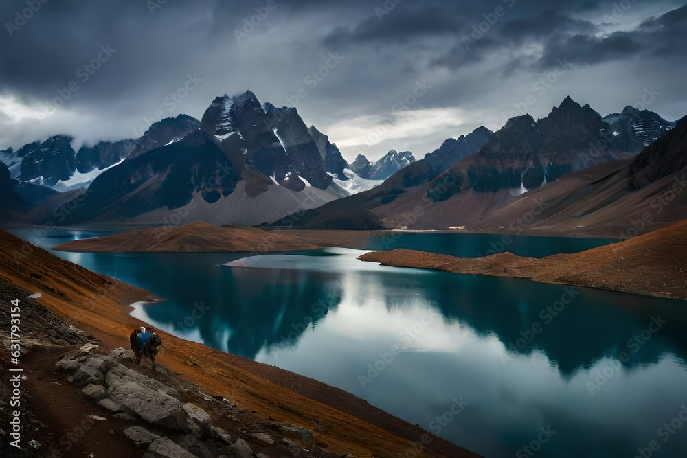 lake in the mountains