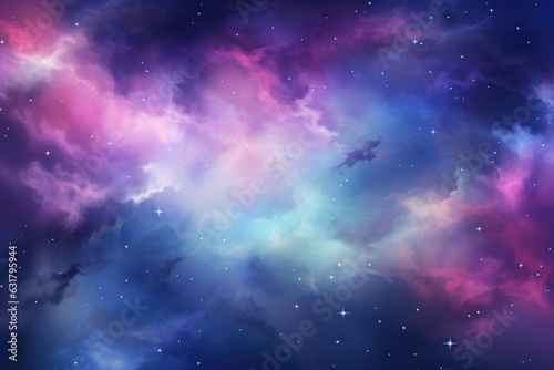 Colorful, stars and space background, universe wallpaper. Generative Ai.