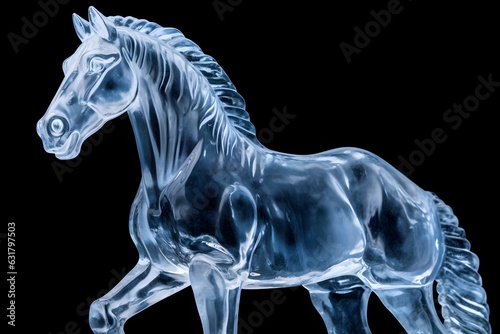 a beautiful horse statue