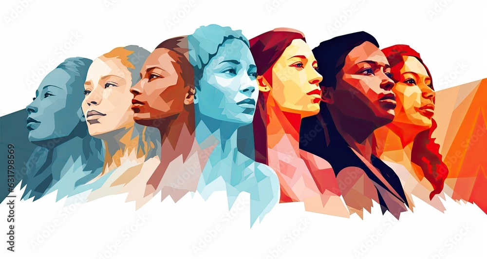 Colorful silhouettes of a diverse and multicultural community. Illustration of a multiethnic group of people. Colorful silhouettes of a diverse and multicultural community. Illustration of a multiethnic group of people.
