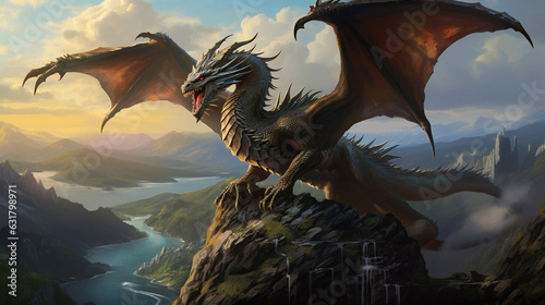 epic dragon Generative AI © Quentin