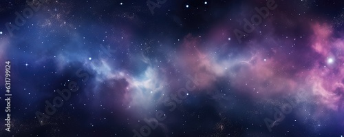 Colorful  stars and space background  panorama universe wallpaper panorama. Generative Ai.