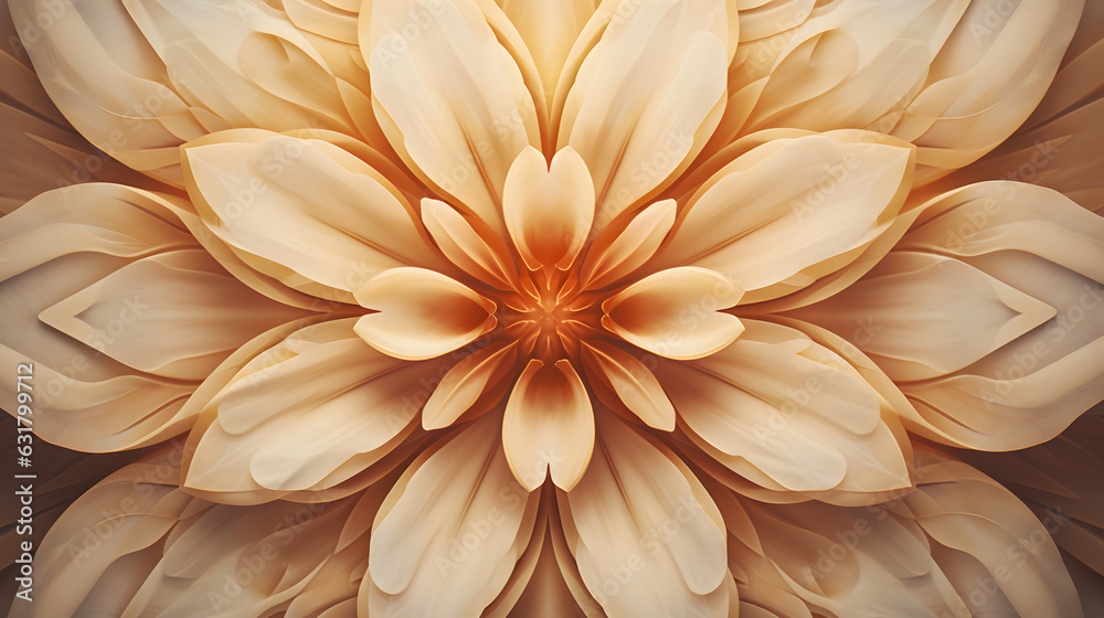 Symmetrical Flower Petal Closeup Symmetrical Flower Petal Closeup