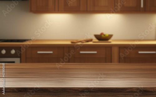 wooden kitchen table