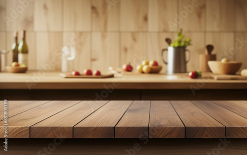 wooden kitchen table