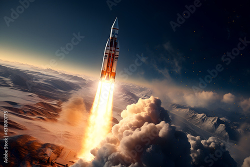 Beyond Earth: Awe-Inspiring 3D Visualizations of Rocket Launches to Space, Unleashing the Majesty and Wonder of Space Exploration in Photo-Realistic Detail