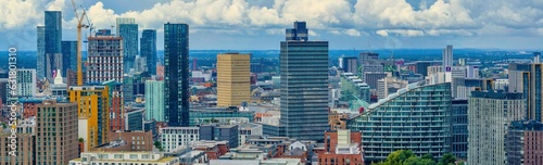 Manchester Cityscape as seen from Victoria Riverside