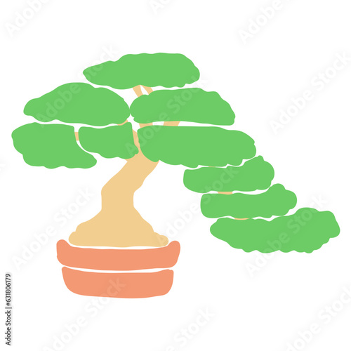 bonsai illustration vector
