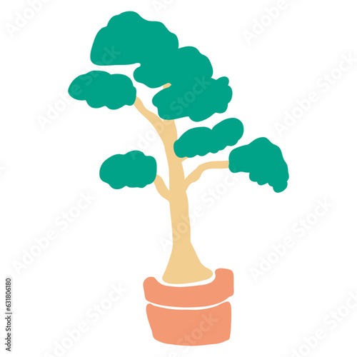 bonsai illustration vector