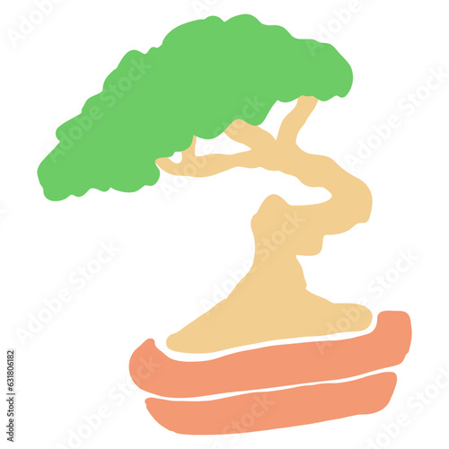 bonsai illustration vector
