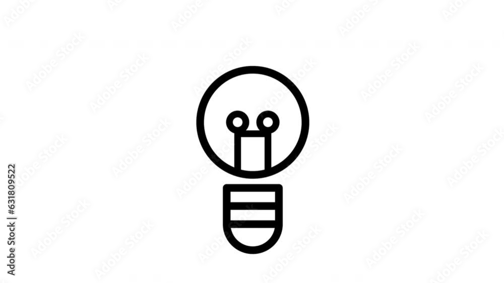 Animation of Light Bulb, Creativity concept, alpha channel included. Animation of Light Bulb, Creativity concept, alpha channel included.