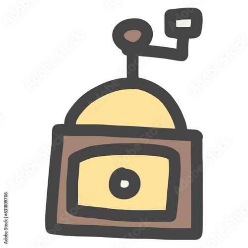 coffee grinder illustration vector