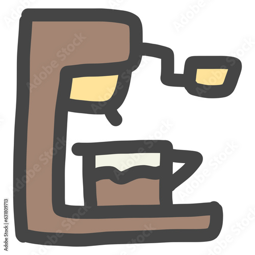 coffee maker illustration vector