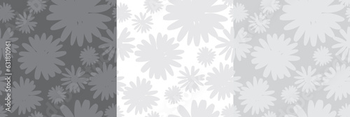 floral seamless texture with daisies in honor of mother's day, women's day, valentine's day