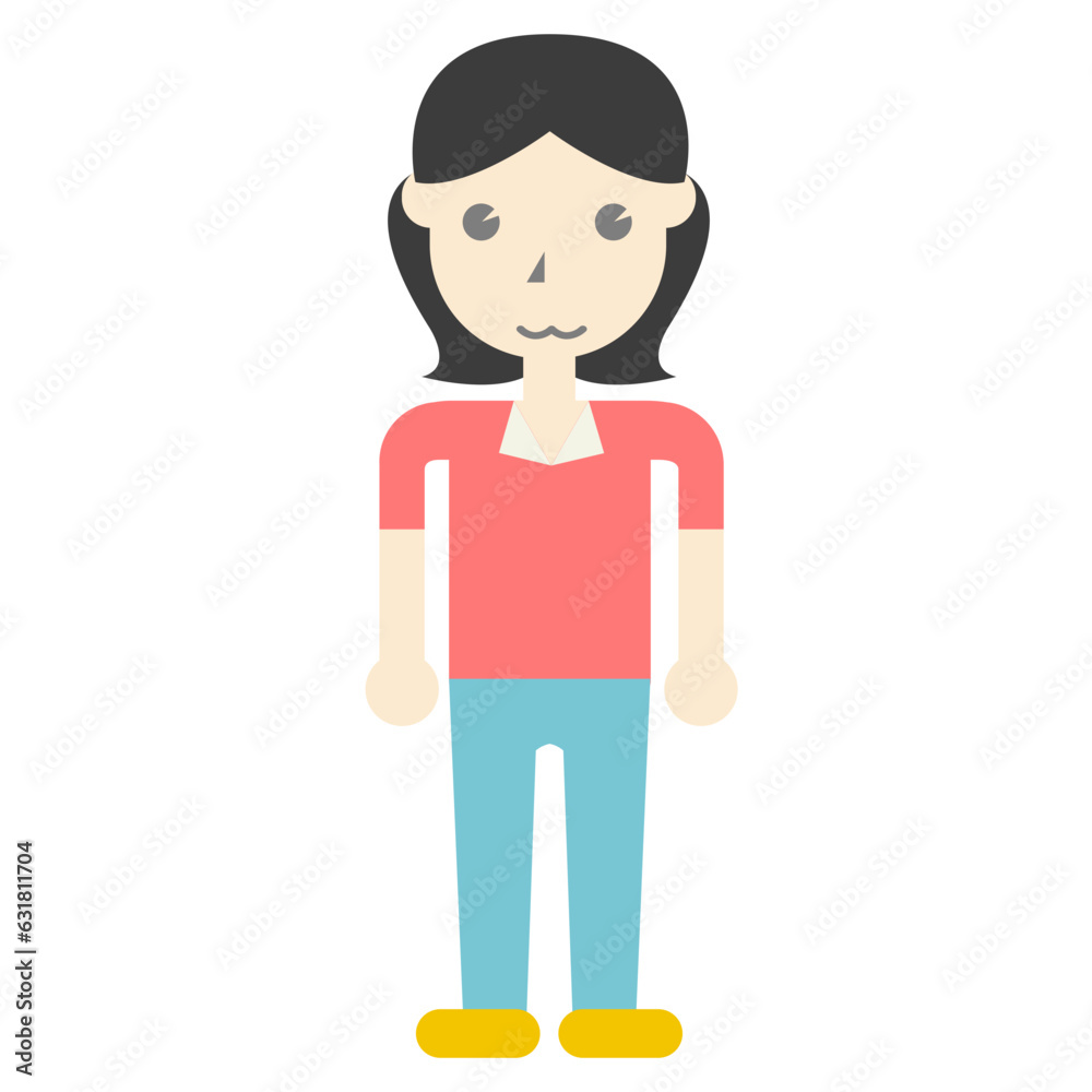 girl illustration Vector