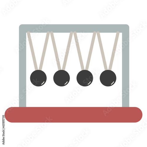 newton cradle illustration Vector