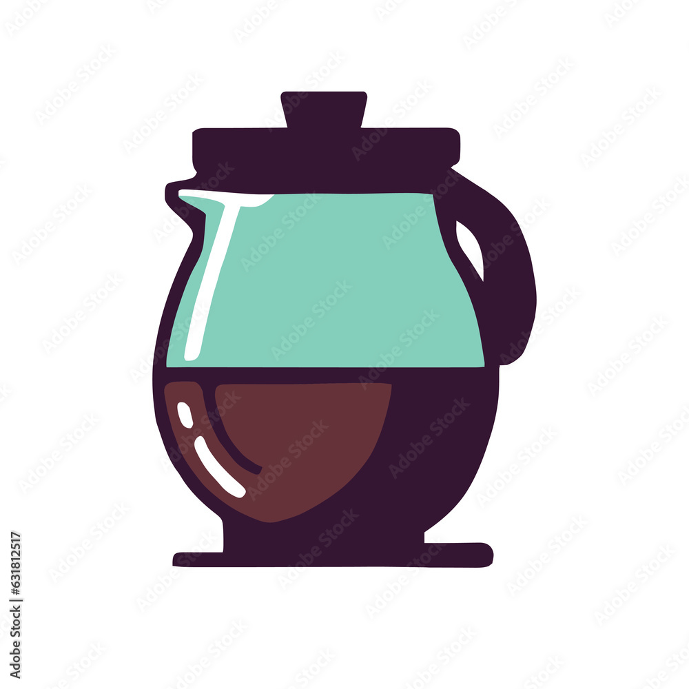 Step back in time with this captivating illustration of a vintage coffee pot. Brew the perfect cup of nostalgia. Step back in time with this captivating illustration of a vintage coffee pot. Brew the perfect cup of nostalgia.