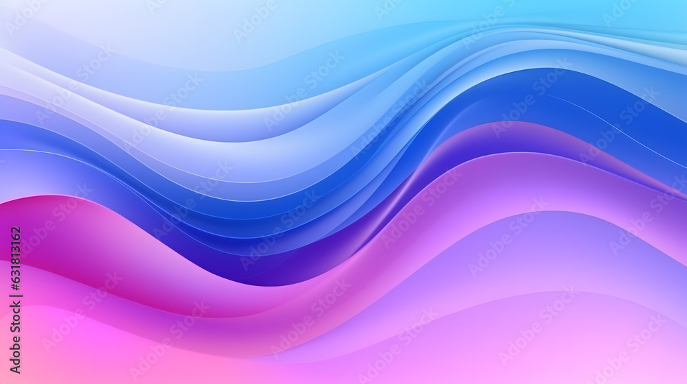 Fototapeta premium Generative AI : Colorful template banner with gradient color. Design with liquid shape.