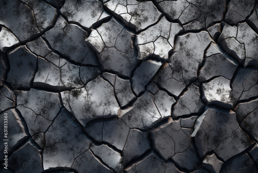 Cracked stone texture background. generative ai Cracked stone texture background. generative ai