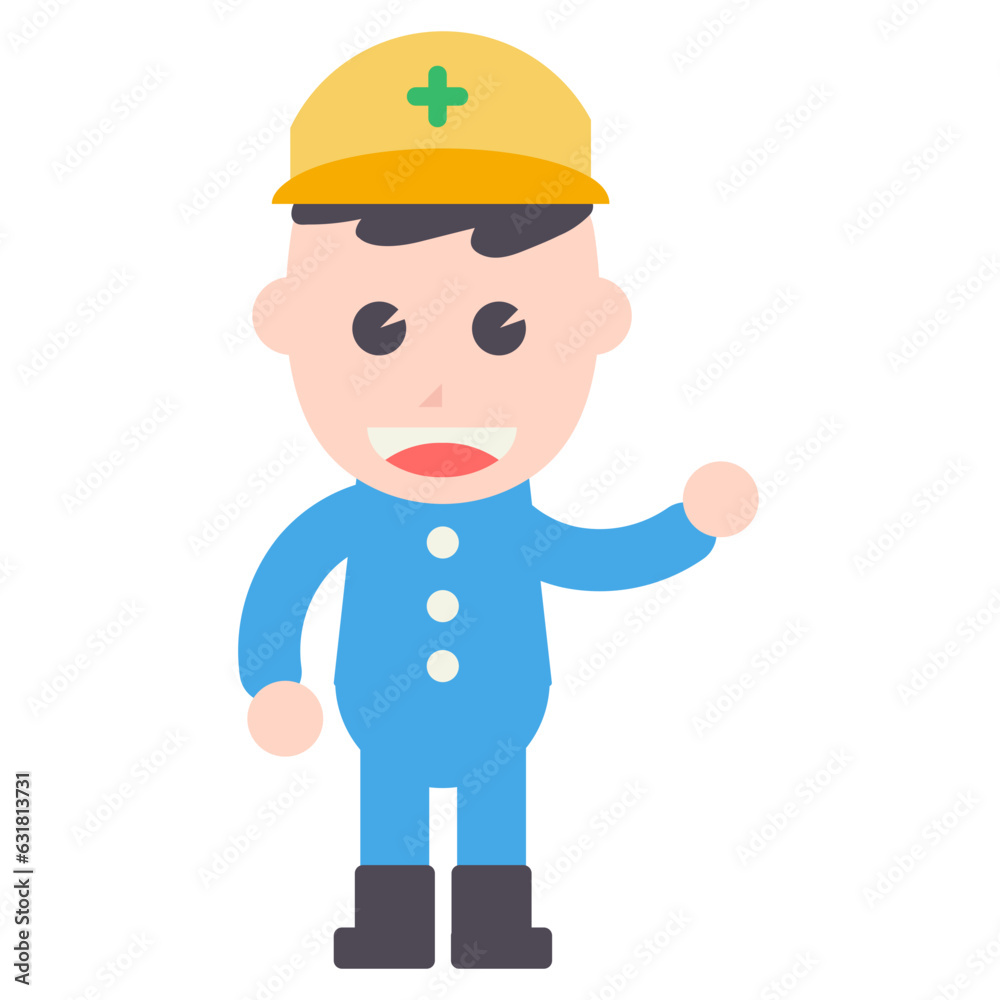 builder illustration Vector