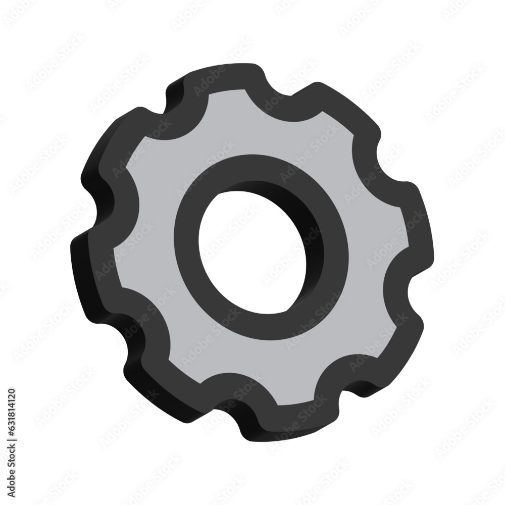 3D Image of Settings Isolated on White Background
3D Image of Settings Isolated on White Background