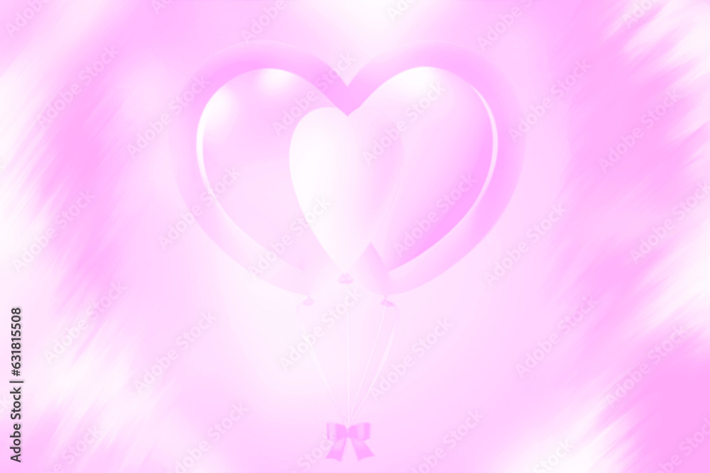 abstract gradient heart shaped pink background for illustration