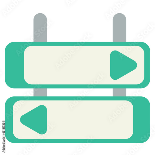 guide post illustration vector