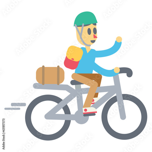 riding illustration vector